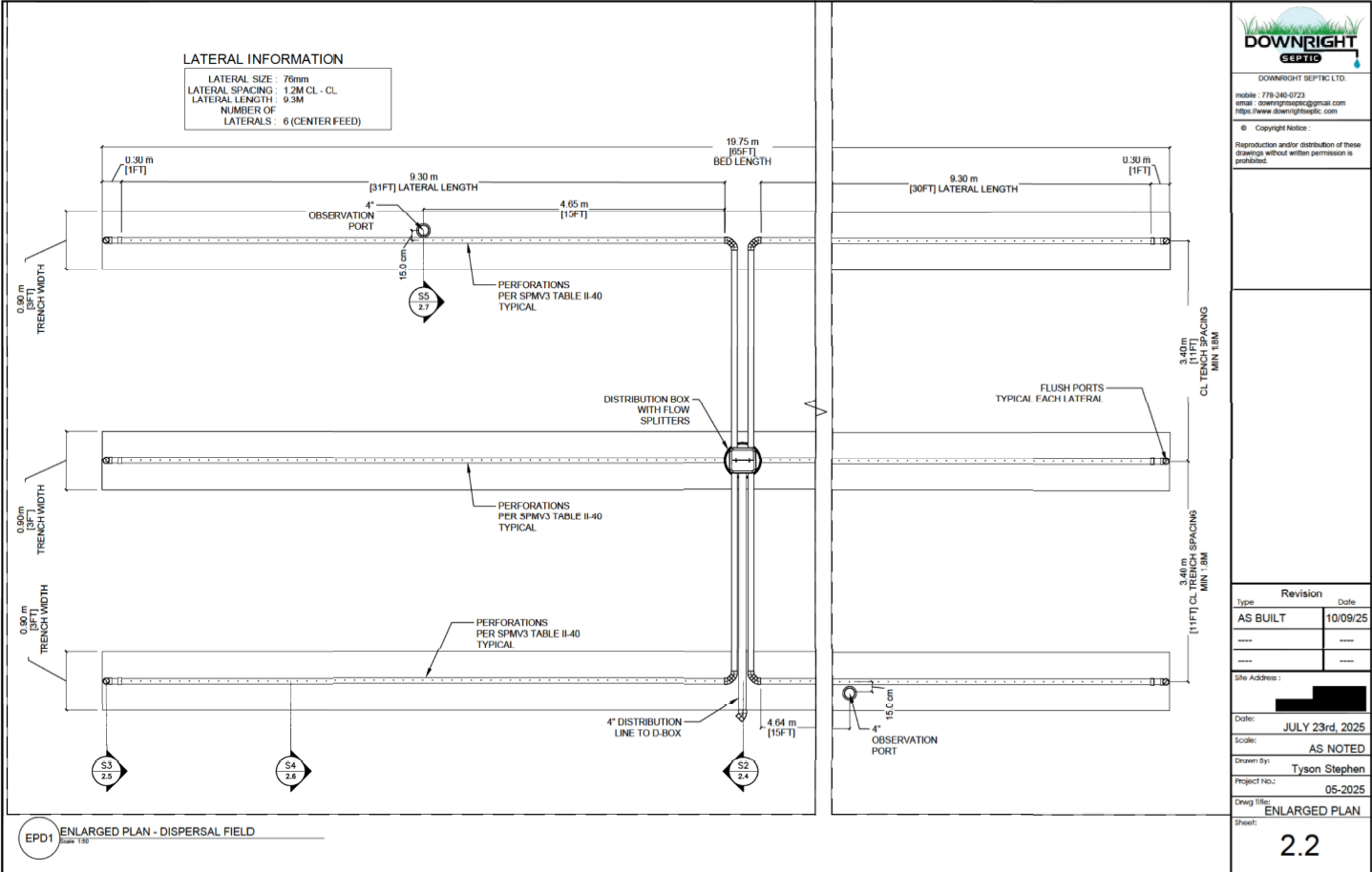 Sample enlarged system layout.